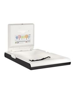 Babyverschoontafel verticaal zwart