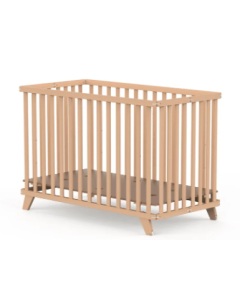 Houten ledikant 60x120, inklapbaar - naturel