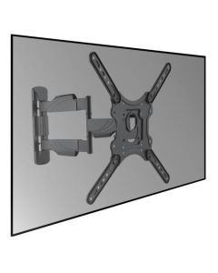 Muursteun dubbele arm 23-55" extra Lang