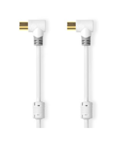 Koaxialkabel gewinkelt 100 dB, Stecker-Buchse, 2,0 Meter