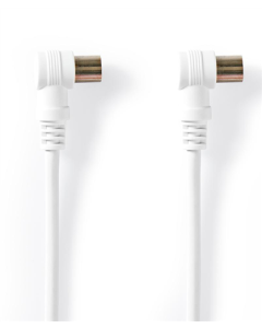 Koaxialkabel gewinkelt, Stecker-Buchse, 1,5 Meter