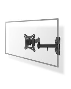 Draai- en kantelbare tv-muurbeugel, 3 draaipunten
