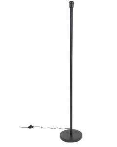 Moderne vloerlamp zwart zonder kap