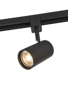 Moderne 1-fase railspot zwart