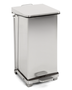 Industriële pedaalemmer RVS, 45 liter, HACCP