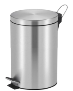 Pedaalemmer rond, RVS, 20 liter