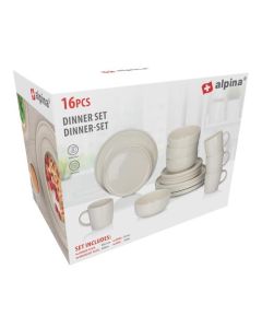 Serviesset 16-delig Stippen Ø26,5cm