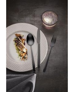 Bestekset 6 persoons 24 delig Ibiza zwart PVD