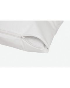 Zipped anti-allergenic pillowcase, White 60 x 70