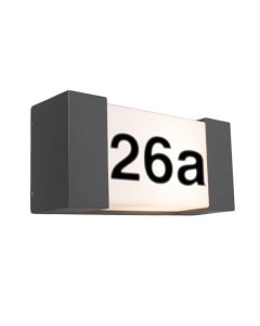 Real Brand buitenwandlamp huisnummer, licht/donker sensor