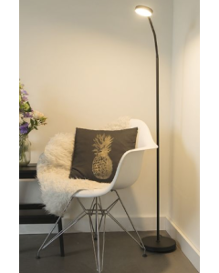 Moderne vloerlamp zwart incl. LED verstelbaar