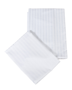 Bettbezugsset Satin weiß mit Kissenbezug 140x200 cm