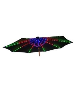 SL Parasol zwart met LED-verlichting