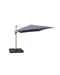 SL parasol antraciet 300x400 cm met voet en hoes