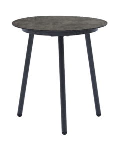 Bijzettafel Lotus HPL Ø50 cm antraciet kleur