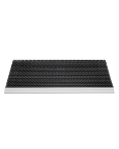 Borstelmat - 60 x 90 cm - zwart kunststof aanloopprofiel