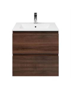 BP badmeubel, greeploos, walnoot, 60 x 46 cm