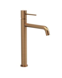 BP wastafelkraan verhoogd, geborsteld koper