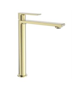 BP wastafelkraan verhoogd, goud geborsteld, klassiek