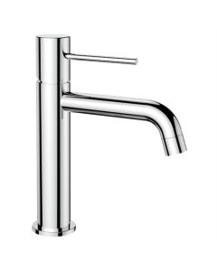 Wastafelkraan chroom, vaste uitloop