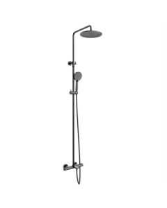 BP regendoucheset met hoofd- en handdouche, gunmetal licht