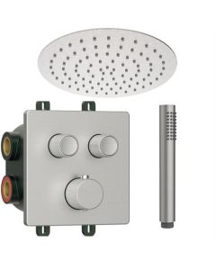 BP inbouw regendoucheset rvs geborsteld