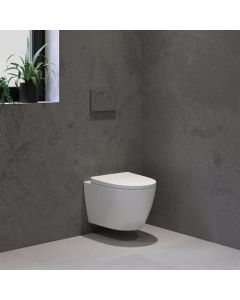 BP wandcloset wit, randloos