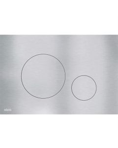 BP bedieningsplaat geborsteld rvs, ronde knoppen