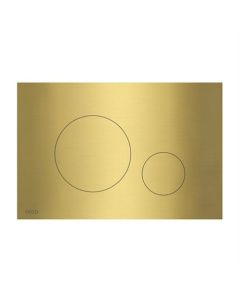 BP bedieningsplaat mat goud, ronde knoppen