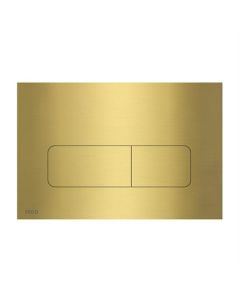 BP bedieningsplaat mat goud, rechthoekige knoppen