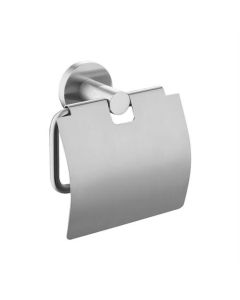 BP closetrolhouder met klep, RVS geborsteld