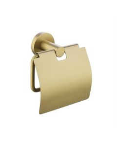 BP closetrolhouder met klep, geborsteld goud