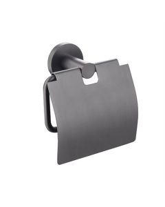 BP closetrolhouder met klep, gunmetal donker grijs
