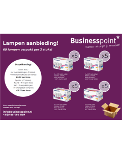 Promotion pakket verlichtingsbronnen, 60 lampen