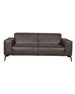 Bank Saskia 2.5 zits eco-leer antraciet