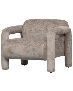 Kenny fauteuil in grove textuur zand