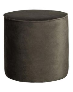 Bara poef hoog warm groen 46xØ46