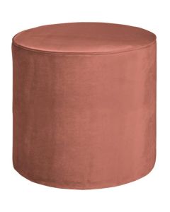 Bara poef hoog oud roze 46xØ46