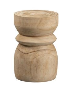 Bink kruk hout naturel 40xØ28cm