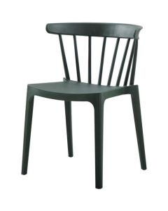 Tuinstoel met spijlen kunststof army groen