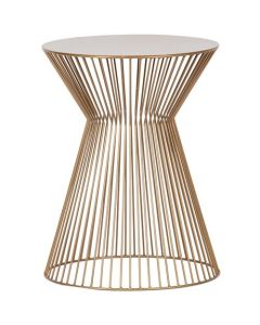 Suus bijzettafel metaal goud