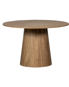 Dining table round mdf walnut 120cm diameter