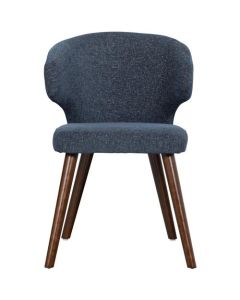 Eetkamerstoel Tulsa - Gemêleerde Stof Blauw