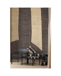 Fauteuil Newport - Mango Hout/Koord Zwart