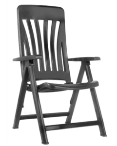 Ibiza verstelbare standenstoel Antraciet kunststof