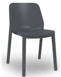 Gran Canaria stapelbare stoel Dark Grey kunststof, 4 stuks