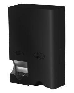 Tampon- en maandverbanddispenser klein RVS zwart