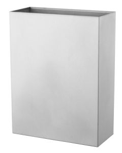 Afvalbak 25 liter open RVS