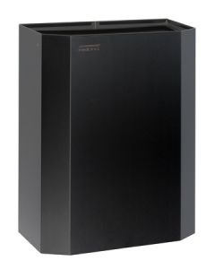 Afvalbak open 25 liter zwart