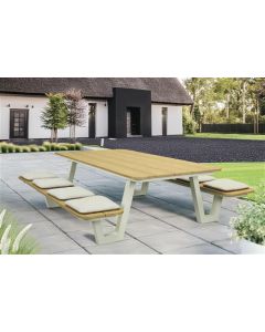 Picknick Tafel Denver Aluminium Cream